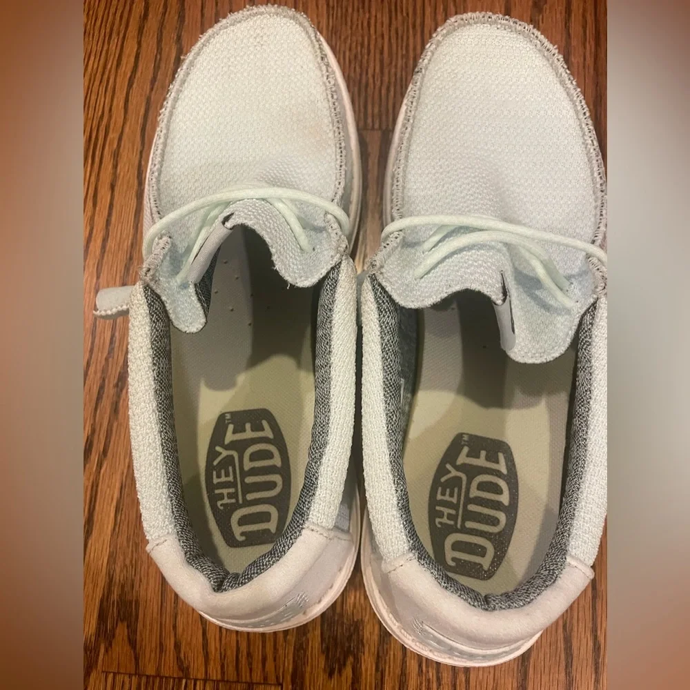 Hey Dude Men's Light blue Loafers. Great condition. Slightly used. Size 10. - Picture 2 of 4
